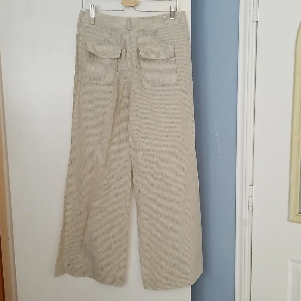 Victoria Secret Vintage London Jean Marisa Fit Linen Pants size 8 NWOT - Picture 5 of 7